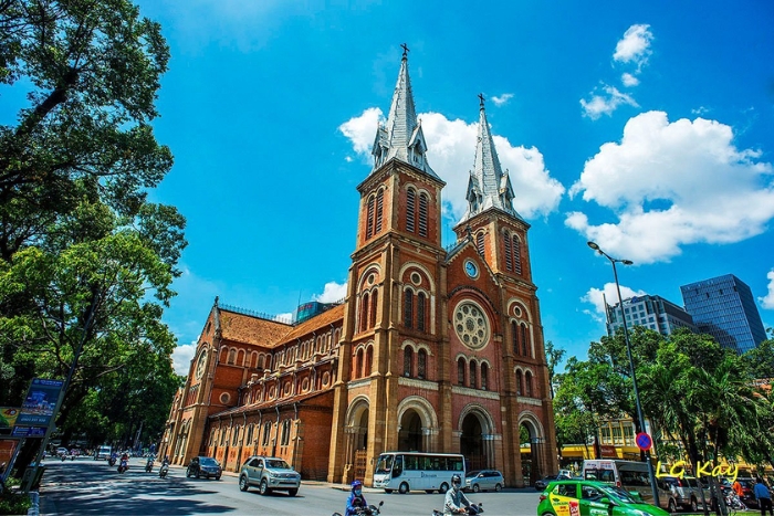 Notre Dame Cathedral in Saigon, best place to visit in South Vietnam